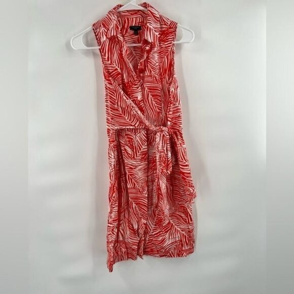 Talbots Red and White Sleeveless Dress - Picture 7 of 10